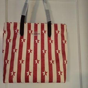 COACH CANVAS BICOLOR TOTE
